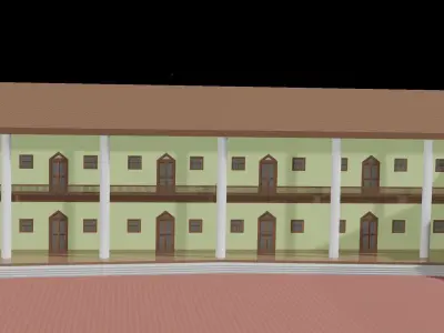 3D school model 3D model