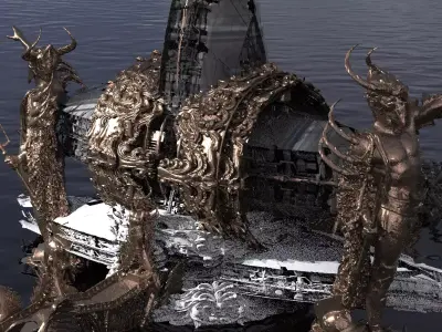 Ocean Cyberpunk Atlantis Energy sector 3D model