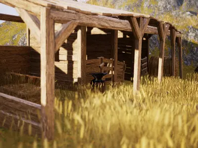 Medieval Furniture  150 Variations 3D model