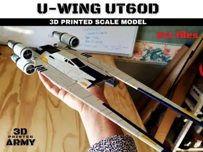 Star Wars UWING UT60D starfighter 3D print model