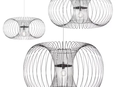 Normann Copenhagen Coil Pendant Lamps 3D model