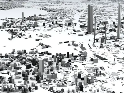 Mumbai Streets and Buildings 3D model