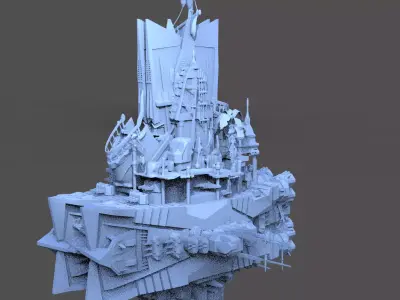 Samoan Island beach hut ancient 3D 3D model