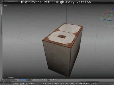 Old Sewage Pit 1 High-Poly Version 3D model