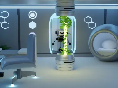 SCI-FI GAME ROOM 3D model