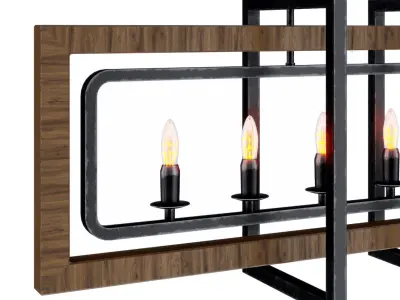 Island lights distressed 3D model