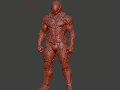 Scifi Futuristic Soldier 3D print model