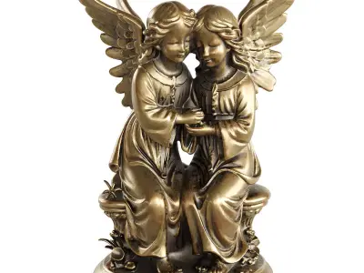 angel statue 11 3D model