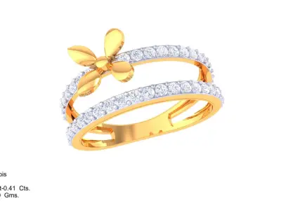 Delicate Ring - 77 3D print model