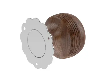 Rosewood Brown Mortice Door Knob 3D model