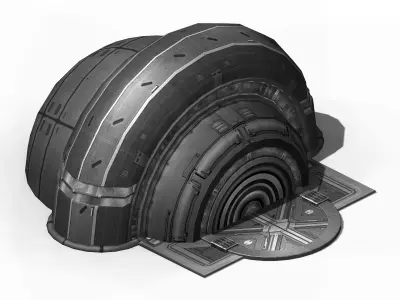 Spacecraft - small ground construction 01 3D model