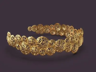 Light cuff bracelet 3D print model