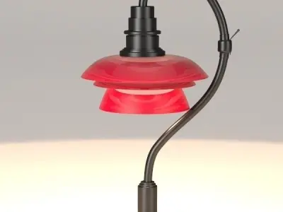 Pink Table Lamp 3D model