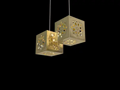 Chandelier cube 3D model