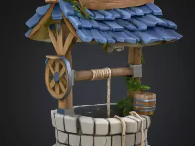 Wishing Well Odyssey Free low-poly 3D model