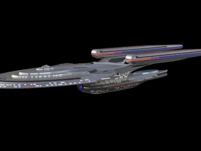 star trek uss enterprise ncc 1701-f 3D model