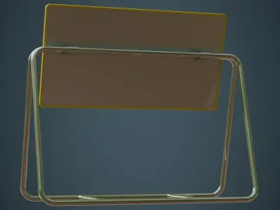 Traffic Barrier 4A Low-poly 3D model