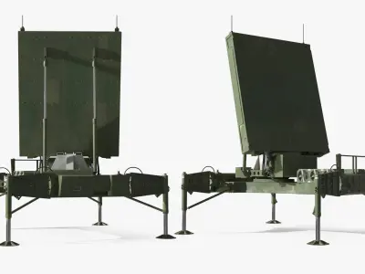  MEADS Deployed Surveillance Radar Platform Rigged 