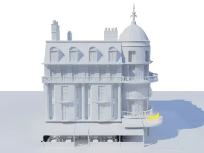 French Building Free 3D model