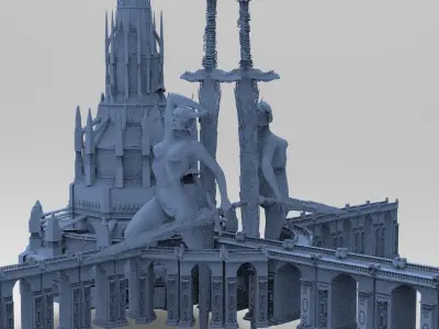 Sir Lancelot Castle Fortress 3  3D model