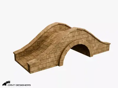 Stone Bridge 3D Model 3D model