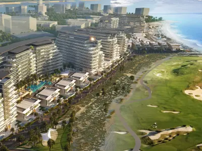 Luxury Beachfront Resort With Golf Course  3D model