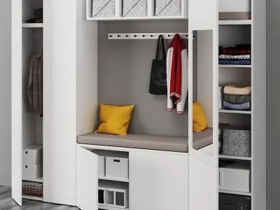 IKEA OPHUS Wardrobe with 9 doors 3D model