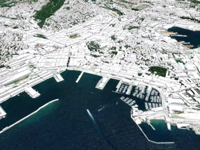 Cityscape Trieste Italy 3D model