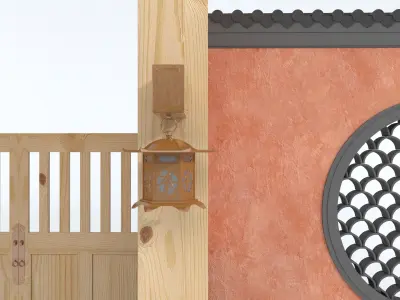 TRADITIONAL PIECES - GATE 3D model