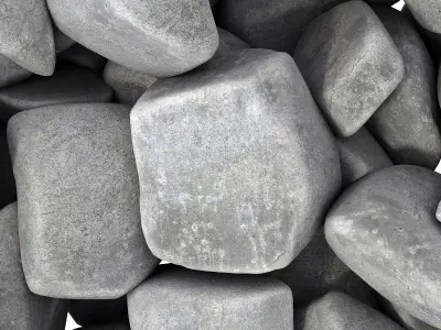 Gravel small crumb decor n2 3D model