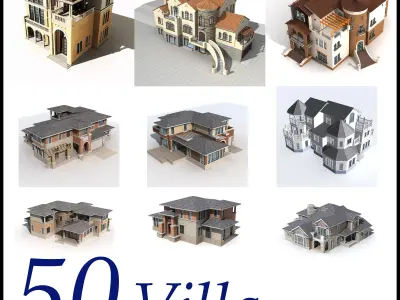 Villa Collection 50 items Vol1  3D model