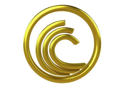 BitTorrent Coin v1 005 Low-poly 3D model