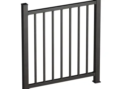 Metal fence 3D model shop