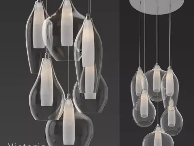 KUZCO Lighting Victoria MP3006 Pendant Light 3D model
