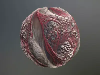 Material Skin Monster 45 Seamless PBR Texture Texture