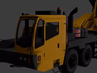 Construction Crane HighQuality 3D Model PBR Optimized  Realistic Low-poly 3D model