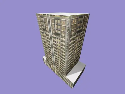 high rise condominium 3D model