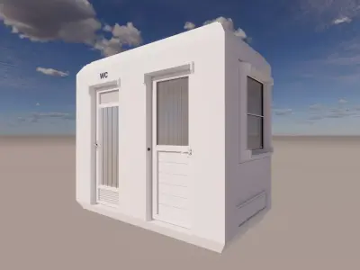 Public Restroom Building -B10 3D model