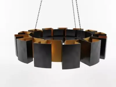 Arteriors Vaughn Fixed Chandelier  Low-poly 3D model