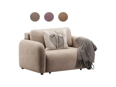 Sofa Lavi Velvet Beige 3D model