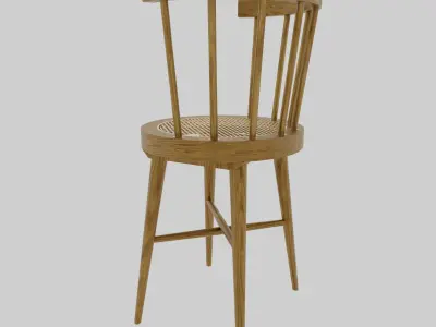 minimalist chair Low-poly 3D model