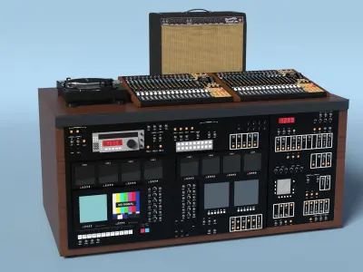 Console with Sound Recording Equipment 