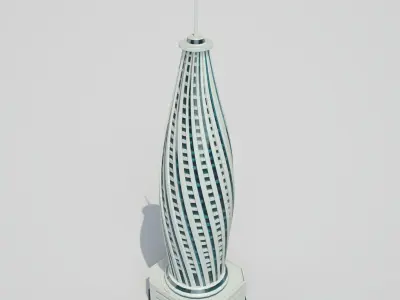 Futuristic Building 3D model get