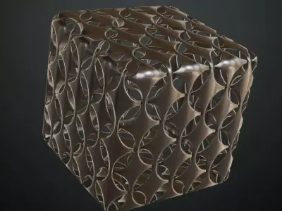 Decorative Quatrefoil Pattern Metal Grill PBR Seamless Texture
