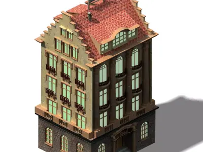 Heterogeneous - Architecture - Building 03 3D model