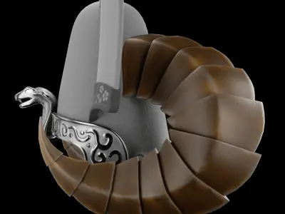 Pharaoh Hat 10 - SciFi Character Design Low-poly 3D model Low-poly 3D model