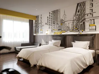 Bedroom Hotel - Contemporary Blend - Fbx - Obj  3D model