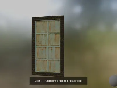 City Props - doors etc 3D Model Pack