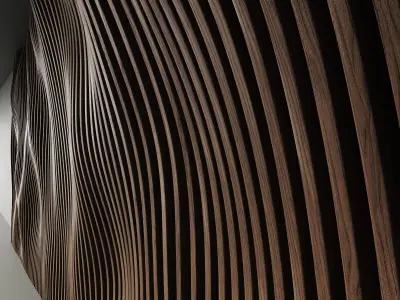 Parametric panel hall n1 3D model