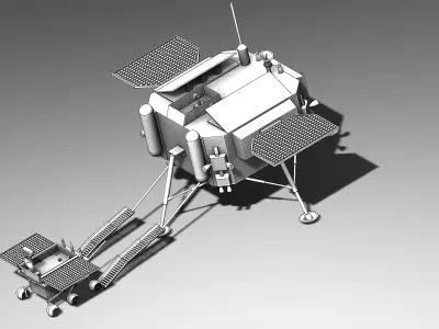 Chinese Jade Coney Lunar Rover System 3D print model